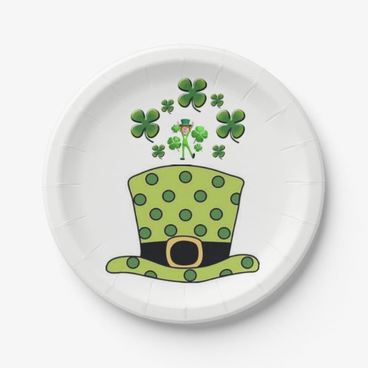 Papieren borden St. Patrick's Day Papieren Bordje (Voorkant)