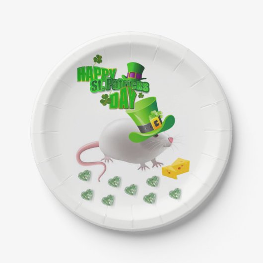 Papieren borden St. Patrick's Day Papieren Bordje (Voorkant)