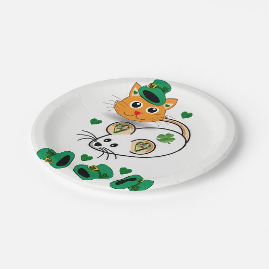 Papieren borden St. Patrick's Day Papieren Bordje (Gekanteld)