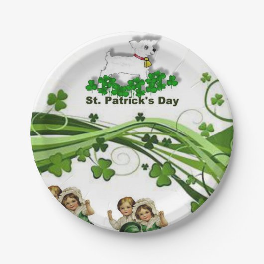 Papieren borden St. Patrick's Day Papieren Bordje (Voorkant)