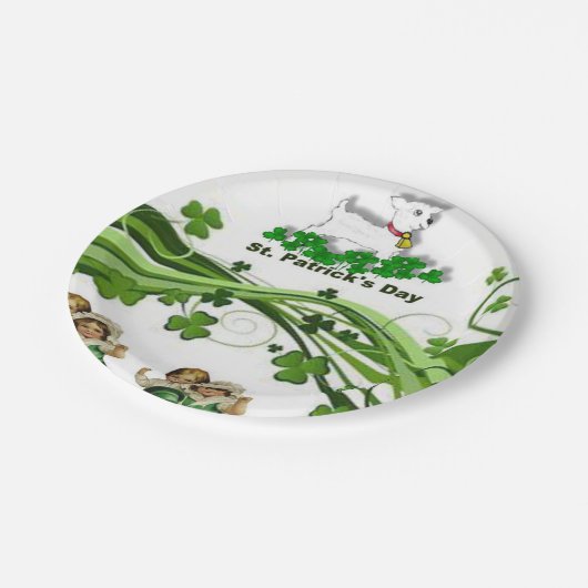 Papieren borden St. Patrick's Day Papieren Bordje (Gekanteld)