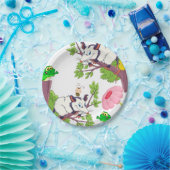 Papieren Borden stellende kippen Kikkikker Bordje (Feest)