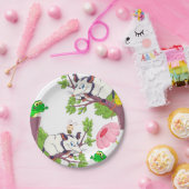 Papieren Borden stellende kippen Kikkikker Bordje (Feest)