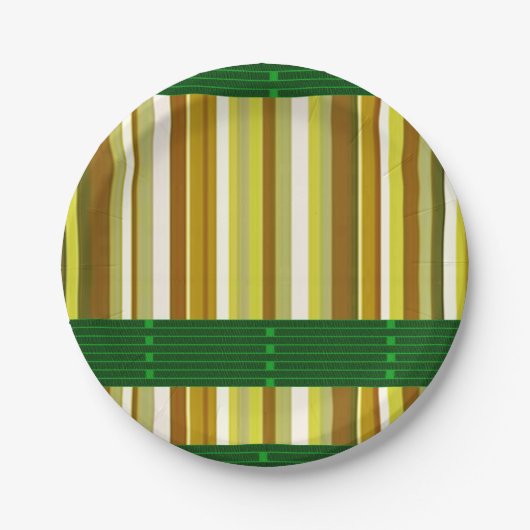 Papieren borden stripe bordje (Voorkant)