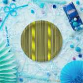Papieren borden stripe bordje (Feest)
