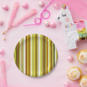 Papieren borden stripe bordje (Feest)