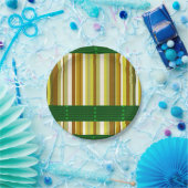 Papieren borden stripe papieren bordje (Feest)