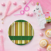 Papieren borden stripe papieren bordje (Feest)