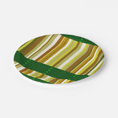 Papieren borden stripe papieren bordje (Gekanteld)