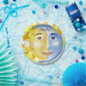 Papieren Borden, Sun Moon Stars Bordje (Feest)
