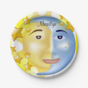 Papieren Borden, Sun Moon Stars Bordje