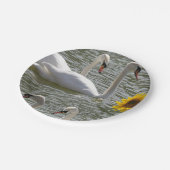 Papieren borden swans papieren bordje (Gekanteld)