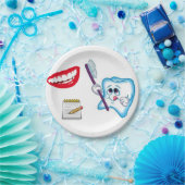 Papieren Borden Tandarts Papieren Bordje (Feest)