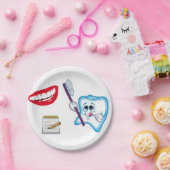 Papieren Borden Tandarts Papieren Bordje (Feest)