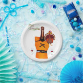 Papieren borden Thanksgiving Wijn Papieren Bordje (Feest)