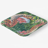 Papieren borden tijgers papieren bordje (Gebogen)