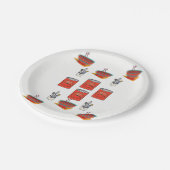 Papieren Borden tomaat Papieren Bordje (Gekanteld)