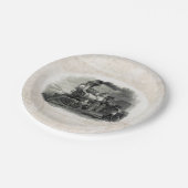 Papieren Borden,  trein Papieren Bordje (Gekanteld)