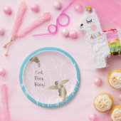 Papieren Borden "Turtle Blue Pink" Bordje (Feest)