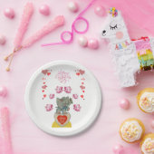 Papieren borden Valentijns Papieren Bordje (Feest)
