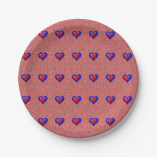 Papieren borden Valentijnsdag Bordje