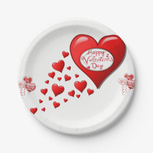 Papieren borden Valentijnsdag Bordje