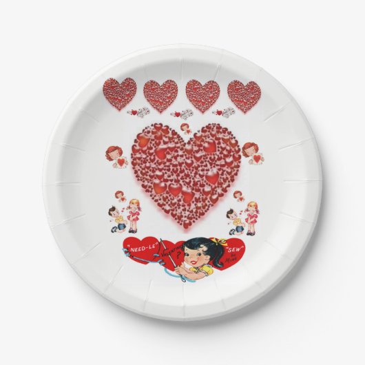 Papieren borden Valentijnsdag Bordje (Voorkant)