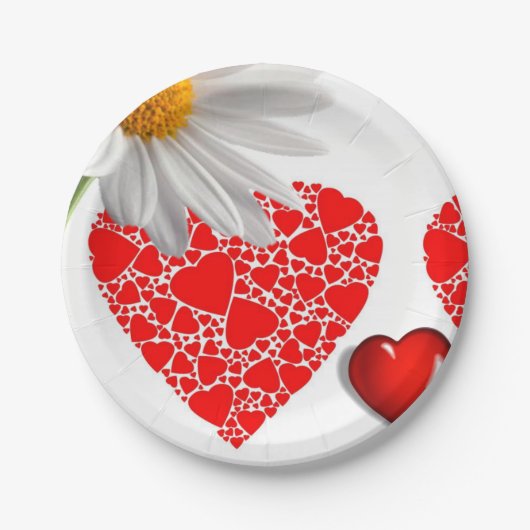 Papieren borden Valentijnsdag Bordje (Voorkant)