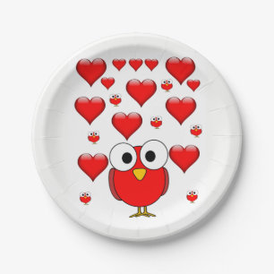 Papieren borden Valentijnsdag Bordje