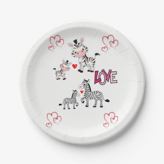 Papieren borden Valentijnsdag Bordje (Voorkant)