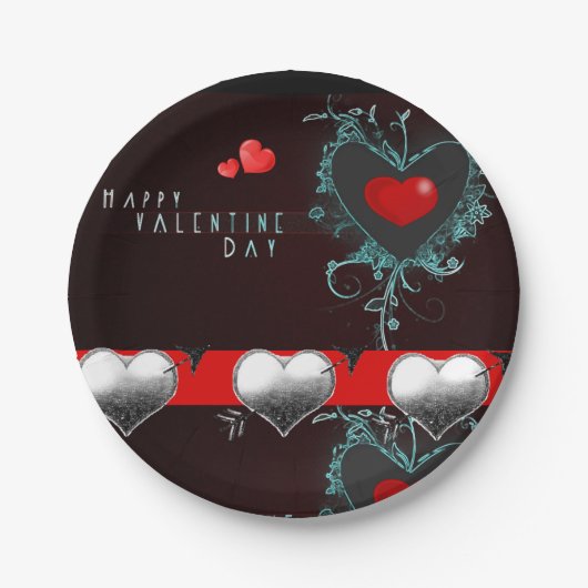 Papieren borden Valentijnsdag Bordje (Voorkant)
