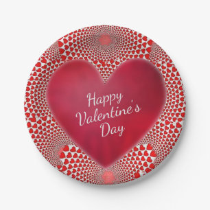 Papieren borden Valentijnsdag Bordje