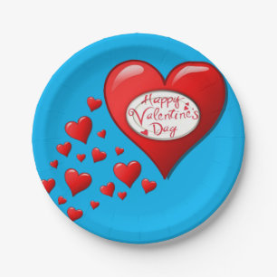 Papieren borden Valentijnsdag Bordje