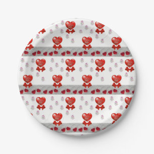 Papieren borden Valentijnsdag Bordje