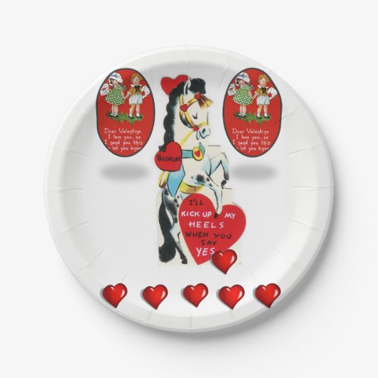 Papieren borden Valentijnsdag Bordje (Voorkant)