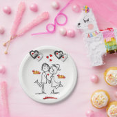 Papieren borden Valentijnsdag Bordje (Feest)
