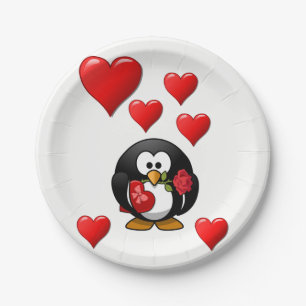 Papieren borden Valentijnsdag Bordje