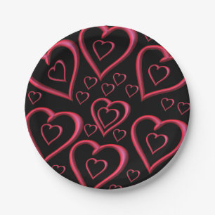 Papieren borden Valentijnsdag Bordje