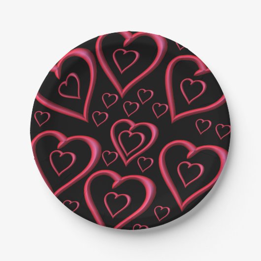 Papieren borden Valentijnsdag Bordje (Voorkant)