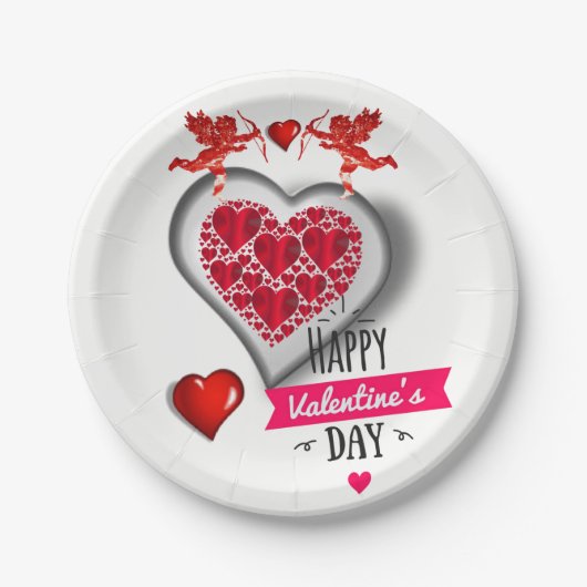 Papieren borden Valentijnsdag Bordje (Voorkant)
