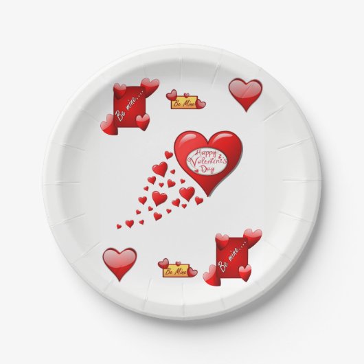 Papieren borden Valentijnsdag Bordje (Voorkant)