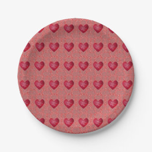 Papieren borden Valentijnsdag Bordje