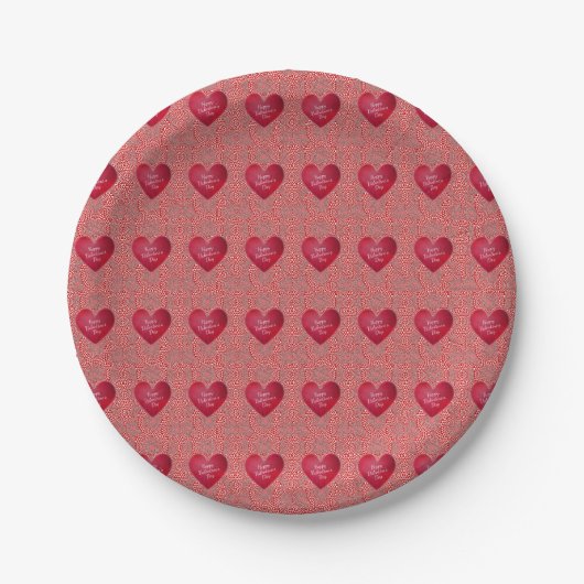 Papieren borden Valentijnsdag Bordje (Voorkant)