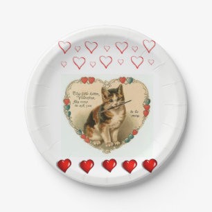 Papieren borden Valentijnsdag Bordje
