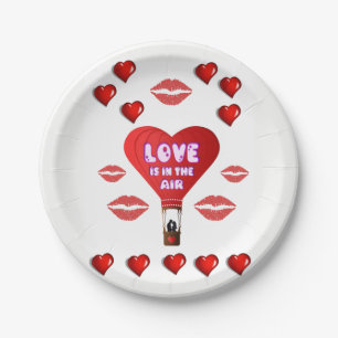 Papieren borden Valentijnsdag Bordje