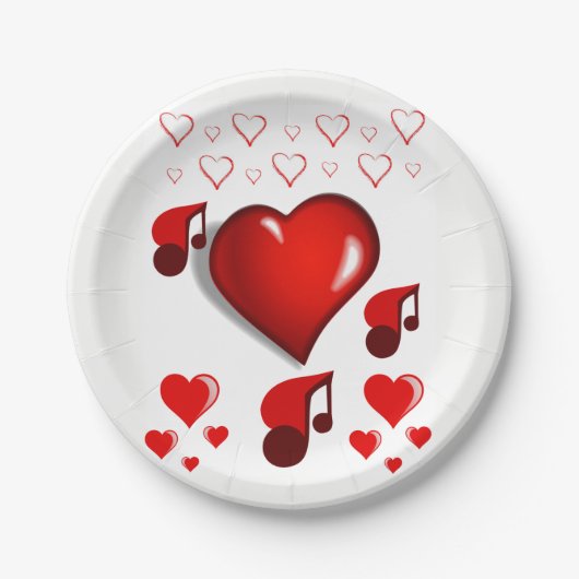 Papieren borden Valentijnsdag Bordje (Voorkant)