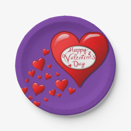 Papieren borden Valentijnsdag Bordje (Voorkant)