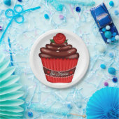 Papieren borden Valentijnsdag Cupcake Papieren Bordje (Feest)