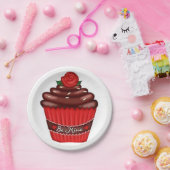 Papieren borden Valentijnsdag Cupcake Papieren Bordje (Feest)