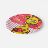 Papieren borden Valentijnsdag, Giraffe Bordje (Gekanteld)